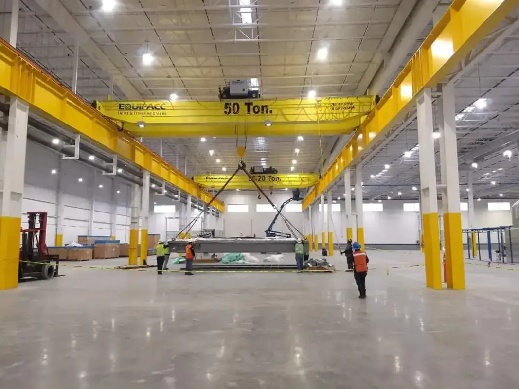 Grúa birriel clase "E" 50 toneladas para industria acerera